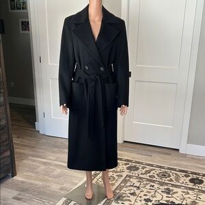 Preston & York Black Double-Breasted Coat